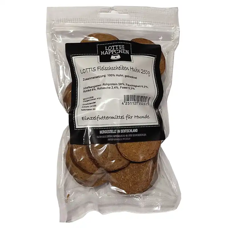 Angebot LOTTIS HÄPPCHEN Fleischscheiben Huhn 250 g